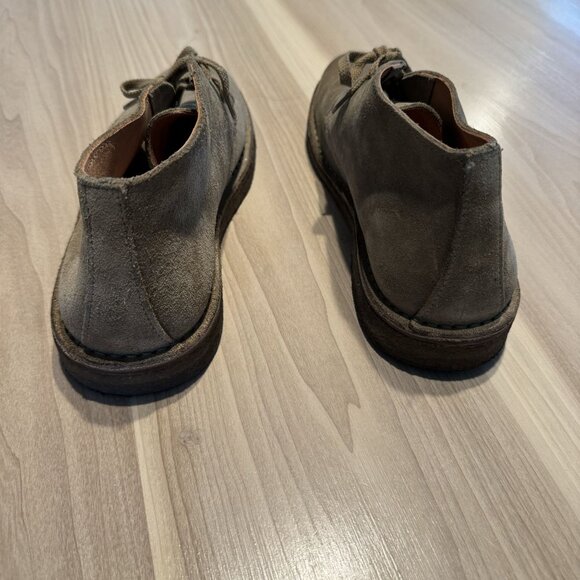 Astroflex Greenflex Grey Taupe Leather Suede Desert Ankle Boots Men's Size 44 - Picture 4 of 8